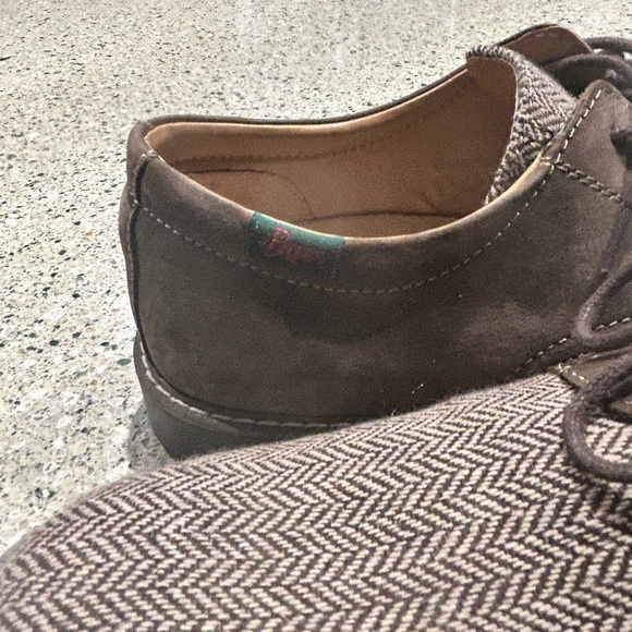 NWOT-Bass Brown Herringbone Oxford Shoes - Picture 6 of 12